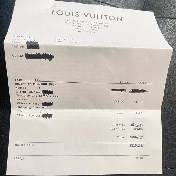 Louis Vuitton Midnight Neverfull Pouch Wristlet - Picture 6 of 15